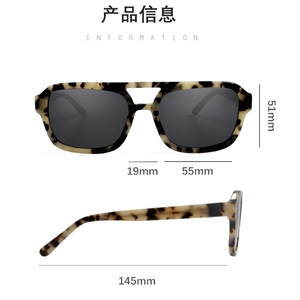 Vendita calda Mazzucchelli occhiali da sole Unisex da esterno polarizzati acetato doppio ponte lunette De Soleil - Product Image 6