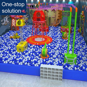 Aire <span class=keywords><strong>de</strong></span> jeux intérieure commerciale Naughty Castle avec piscine à balles, zone d'équipements <span class=keywords><strong>de</strong></span> jeux souples pour enfants - Product Image 1