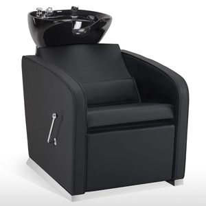 Cama de Lavado de Cabello Moderna, Simple y Profesional para Salón de Belleza, Peluquería, Spa Capilar, en Cuero Sintético - Product Image 6
