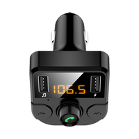Émetteur FM portable pour voiture avec double chargeur USB TYPE-C 12V rapide, prend en charge le lecteur MP3 AAC et les appels mains libres, garantie 1 an