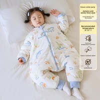 Sac de couchage pour enfants à motif de dessin animé, à jambes séparées, à température contrôlée, lavable en machine, avec fermeture éclair, idéal pour la maternelle