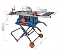 Scie à table électrique pliante portable pour le travail du bois Scie circulaire horizontale utilisée avec moteur et lame pour les industries de vente au détail