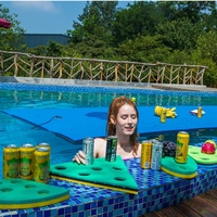 Table flottante en mousse XPE pour piscine, plateau flottant pour boissons, support de boissons pour plage, table flottante pour divertissement aquatique