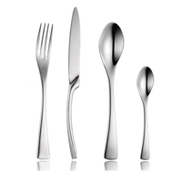 Ensemble de cuillères de cuisine en acier inoxydable plaqué or, design populaire KAYA, cuillères personnalisées, couteau à steak