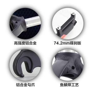 Fourche rigide de vélo de montagne Bolany 26/27,5/29 pouces en alliage d'aluminium, frein à disque, fourche avant légère, accessoires de vélo - Product Image 4