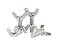 Vis à oreilles ovales en acier inoxydable DIN316 métrique M3-M12, à visser à la main, autotaraudeuse