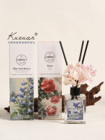 50ml vente en gros ensemble de diffuseur de roseau de luxe cristal sans flamme personnalisé pour parfum de fleur durable dans la chambre salle de bain bureau