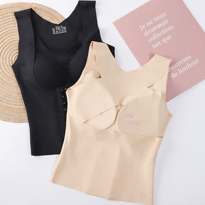 Cina fornitore senza soluzione di continuità da donna corsetto Top Body Shaper gilet logo personalizzato cintura modellante per le donne di controllo della pancia - Product Image 3
