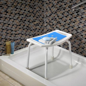 Coussin de siège EVA bleu, lot de 1, coussin pour chaise de douche, équipement de sécurité pour la salle de bain - Product Image 3