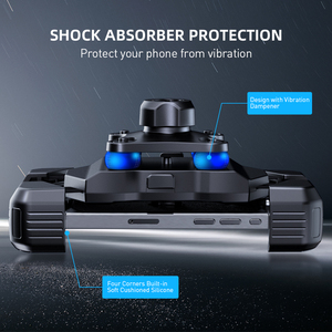 Hấp thụ sốc điện thoại di động núi suporte Para Bicicleta Xe đạp điện thoại chủ điện thoại thông minh Xe máy điện thoại di động chủ cho xe đạp - Product Image 3