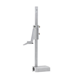 Regla de Altura Fervi 0-500 mm, Acero Cromado Mate, Lectura de 0-02 mm, Herramienta de Medición de Precisión - Product Image 1