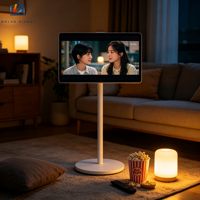 TV Layar Sentuh Pintar 32-Inci Full HD 1080p 60Hz Android dengan CMS Terintegrasi, Tampilan Teks, Mesin Siaran Langsung Warna Putih