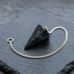 Natural Lapis Lazuli <b>Triangle</b> Cut Pendulum Polished Blue Gemstone Hand Made Healing for Necklace Making Reiki Set Gemstone - Product Image 2