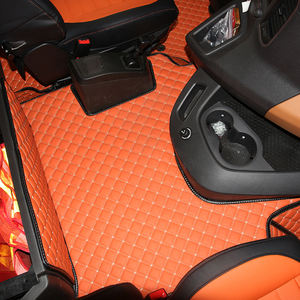 Tapis de sol intérieur de camion en cuir résistant à l'usure et anti-salissure personnalisé OEM Kenworth Hino Shaanxi Automobile - Product Image 3