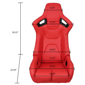 JIABEIR 1095 Universal Driver Car in pelle di alta qualità regolabile Sport Simulator Gaming Sim Racing Seats - Product Image 6