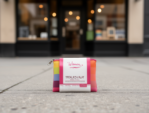 Borsa a tre pieghe con clip da donna, di piccole dimensioni, con chiusura a cerniera, per tutte le stagioni - Product Image 2