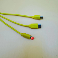 Câble de charge USB 3-en-1 court de 20 cm pour usine, câble de charge rapide Type C