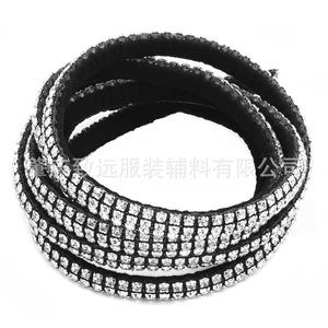 Diadema con Pedrería de 3mm, 4 Filas Semicirculares, para Mujer, Accesorios de Moda, Joyería DIY, Decoración para Ropa, Zapatos, Bolsos y Sombreros - Product Image 3