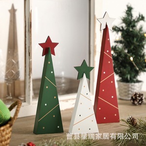 Mingxu Wooden Desktop Christmas <b>Tree</b> <b>Stand</b> Handmade Home Decoration Versatile Style - Product Image 1