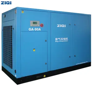 Chinese supplier 380 V 50 hz 3 phase SKF bearing Hot sale customized support industrial 90 kw screw air compressor for sale
