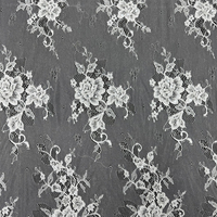 GCWH019257084-17 Tissu en dentelle de tulle brodé de fleurs perlées de 150 cm, dentelle de mariée avec perles et paillettes pour robe de mariée