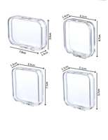 Boîte de rangement transparente en PS 75 mm pour badges et médailles, support individuel pour badges – Service complet à prix abordable, haute qualité