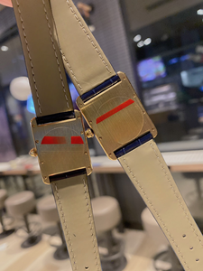 Montre mécanique automatique élégante et tendance avec lunette incrustée de diamants et bracelet en cuir de crocodile bleu profond brillant - Product Image 4