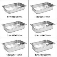 Fournitures de Restaurant d'hôtel populaires cuisine commerciale aliments chauds GN plateau Buffet en acier inoxydable gastrorm conteneur GN Pan