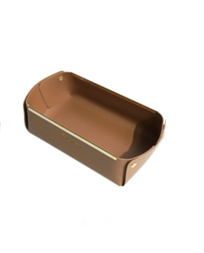 Оптовая продажа, индивидуальный логотип и брендовый роскошный полиуретановый автомобильный ящик для хранения, Настольный Органайзер