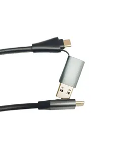 Factory Direct 5Gbps High-speed Transmission PD Fast Charge C TO C 2-in-1 Data Cable Mobile Hard Disk Cable