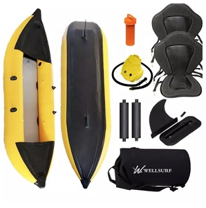 Precio de Fábrica al por Mayor, Kayak Inflable de PVC para 1/2 Personas, Bote Deportivo para Lagos y Ríos KY-390, Kayak Inflable de PVC para 2 Personas - Product Image 2