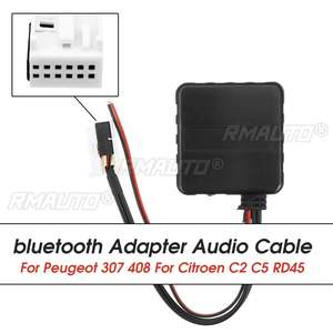 Module Bluetooth pour voiture, câble récepteur auxiliaire, lecteur de musique sans fil HIFI pour Citroën C2 2005 C5 RD45 pour Peugeot 307 Radio Media - Product Image 2