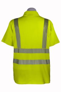 เสื้อโปโลสะท้อนแสงความปลอดภัยสูง แขนสั้น เสื้อโปโลทำงานแบบมองเห็นได้ชัดเจน สำหรับงานก่อสร้างและจราจร - Product Image 3