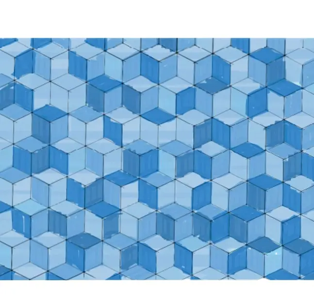 Изготовленный на заказ Алмазный 3D Печать Красочная керамическая мозаика синий Настенный декор простой Настольный дизайн DIY фарфоровая плитка