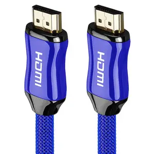 蓝色8K kabel定制徽标HDMI至HDMI电缆8K @ 60hz HDMI 2.1电缆