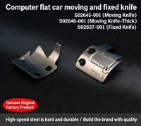 Couteau mobile et couteau fixe S02646 résistants à l'usure et durables pour machine à coudre Jack A3/A4