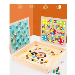 विनिर्माण निर्माता लूडो बोर्ड खेल जोड़ों खेलने कैरम Acrabble टुकड़े लकड़ी शतरंज मिनी टेबल लूडो बोर्ड खेल