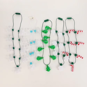 Guirlande lumineuse LED blanche 9 lumières pour sapin de Noël avec 3 piles LR44, commande manuelle pour décorations de fêtes/festivals - Product Image 6
