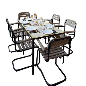 การออกแบบร้านอาหารกลางแจ้งโบราณที่ด้อยไปด้วยที่นั่งเก้าอี้คาเฟ่และโต๊ะ - Product Image 6