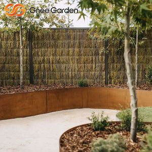 Stylish Rectangle Raised Garden <b>Bed</b> Weathered Steel Corten Garden Ornaments - Product Image 5