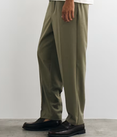 Pantalon décontracté ample pour homme en coton et polyester, taille élastique, tricoté épais, style urbain