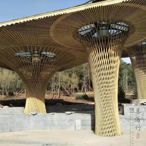 Bamboo Pergola Arches And Arbours ZG 02 Eco Friendly Outdoor Decorative Structure For Garden Pavilion Bridge Design - Product Image 4