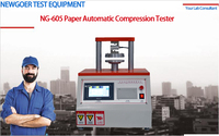 Machine de test de compression automatique, testeur de compression de papier RCT ECT, testeur de compression de bord de papier pour tube en papier carton