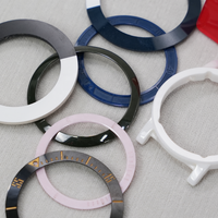 OEM ODM Insert de lunette de montre en céramique de zircone, couleurs riches, 38mm 40mm, toucher lisse, lumineux, pour mouvement NH35, soudage et pliage