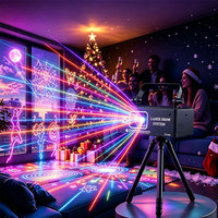 Projecteur d'animation 3D pour décorations intérieures de festivals, lumière laser RGB DJ avec DMX512 activé par le son pour la décoration des fêtes |   YSH
