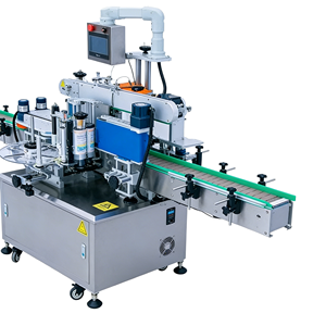 Machine d'étiquetage automatique verticale pour bouteilles rondes, double face (avant et arrière), pour bouteilles cosmétiques plates et bouteilles de gel douche - Product Image 3