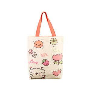 Bolsa Tote de lona de compras de algodón ecológica al por mayor de Boce con correa para el hombro estilo de tamaño personalizado logotipo impreso personalizado reutilizable - Product Image 2