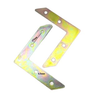 Support d'angle coloré de grande taille 79x63mm, connecteur en forme de L en acier plaqué de 0,9 mm d'épaisseur pour l'assemblage de cadres - Product Image 5