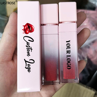 Marque privée Vente en gros Rouge à lèvres liquide mat Brillant à lèvres imperméable à l'eau Nude Rose clair Maquillage végétalien Brillant à lèvres hydratant