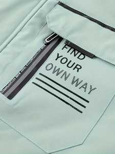 Dropshipping elegante chaqueta de bombardero informal para hombre ligera, duradera y de fácil cuidado para el clima de Primavera/otoño con funcional - Product Image 5